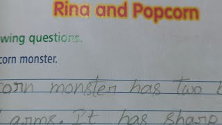 Rina and Popcorn Part 1  Astragen English Work Book volume 1 answers  grade 2 or class 2 [upl. by Tiffa]