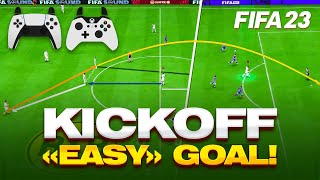 EASY GOALS HOW TO SCORE DIRECT FROM KICK OFF ON FIFA 23 ultimateteam tutorial [upl. by Ednutabab293]