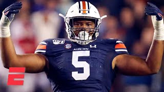 Derrick Browns college football highlights  Auburn DT  2020 NFL Draft [upl. by Renelle395]