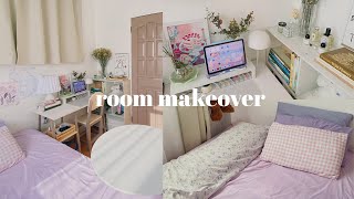 small room makeover ✨🧸 cozy pinterest inspired pastel aesthetic haul from shopee and mr diy [upl. by Gonnella]