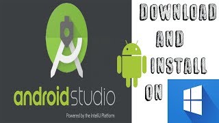 How to Download and Install Android Studio SDK in Microsoft Windows 10 [upl. by Eudora]