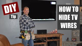 How to Hide TV Wires  Code Compliant TV Wiring [upl. by Metzger808]