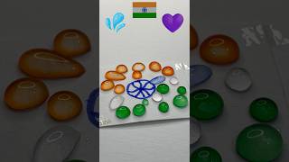 dian🇮🇳Flower🌼india flag colour mixing art satisfying youtubeshorts viralshorts colors flag [upl. by Aila]