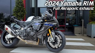 2024 Yamaha R1M  Full Akrapovic exhaust [upl. by Salvay]