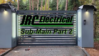 SubMain Wiring Part 2 Extending Cat5e And Lighting Up The Electric Gates And Pillars [upl. by Arianna205]