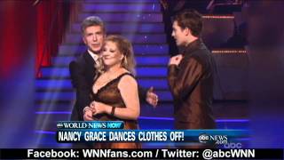 Nancy Grace Wardrobe Malfunction on Dancing With The Stars 2011 [upl. by Garrott]