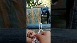 Easy way How to tie a rope knot funny diy craftyknot love crochet [upl. by Nanette]