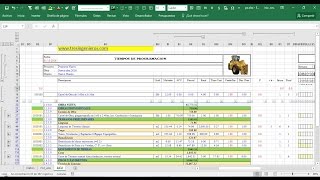 como hacer un cronograma  presupuesto de construccion  Excel  PRECEX 21 [upl. by Luapsemaj243]