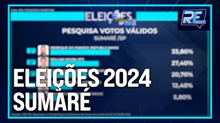 RF News  Pesquisa Estimulada e pesquisa de votos válidos da cidade de Sumaré [upl. by Maddock]