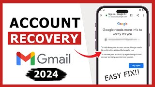 100 Working How to Recover Gmail Account without Password Phone Number and Recovery Email 2024 [upl. by Aicillyhp]