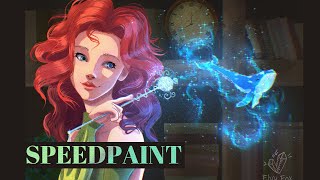 The Witchcraft Character illustration SpeedPaint Elvy Fox [upl. by Fair]