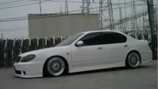 NISSAN CEFIRO A34  AirREX digital air suspension system [upl. by Aicilyt]