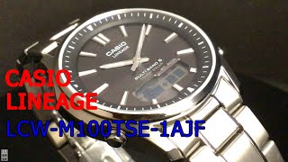 CASIO LINEAGE LCWM100TSE1AJF チタンモデル [upl. by Eelah]