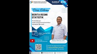 Rilis Berita Resmi Statistik Indeks Harga Konsumen Bulan Agustus 2024 [upl. by Anatlus413]