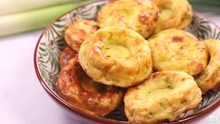 Recette légère de GALETTE de légumes  poireaux et oignons [upl. by Kotto]