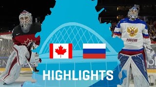 Canada  Russia  Highlights  IIHFWorlds 2017 [upl. by Ramed]