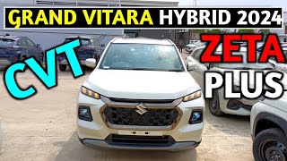 Maruti Grand Vitara Zeta Plus Hybrid CVT 2024♥️Grand Vitara 2024✅Review❣️ [upl. by Atsirk]