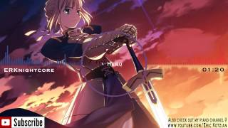 Nightcore  Hero  Skillet [upl. by Alfie]