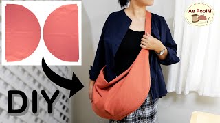 Ideas for making a crossbody bag from half circle fabric [upl. by Tnerual727]