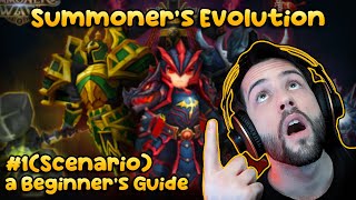 Summoners Evolution  A Beginners Guide Part 1 Clearing Scenario Summoners War [upl. by Kalasky]