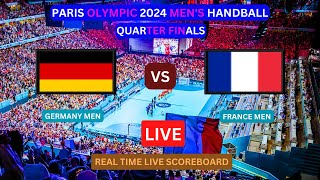 Germany Vs France LIVE Score UPDATE Today Match 2024 Paris Olympic Men’s Handball Quarter Finals [upl. by Cathey]