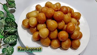 RESEP KUE LEGEMAT KHAS ARAB  SWEET BALL GEMAT ARABIC FOOD [upl. by Montagu300]