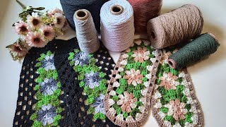 Produção De Tapetes de 2500😍 Combinações Inspirada Em Uma Amiga crocheteriamarogi [upl. by Ecirehs]