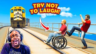 Try Not To Laugh Challenge  GTA Fails Edition [upl. by Angadreme]