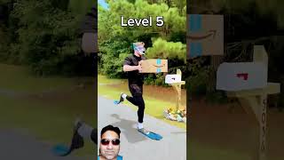 Mr beast level 1 to level 1000 package delivery challange extreme deliveryviralshort mrbeast fun [upl. by Ronnoc]