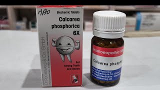 Calcarea phosphorica 6x tablet  Homeopathyuses benefits amp side effects by Dr Shbbir [upl. by Enieledam]