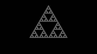 Sierpinski Triangle 4K 3840x2160 2160p  60 fps [upl. by Senoj]