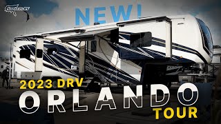 RV Rundown  2023 DRV Mobile Suites Orlando New Front Bunk Full Time Luxury Family RV 5th Wheel [upl. by Eseekram]