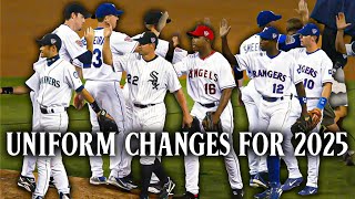 MLB Uniform Changes for 202526 FINALLY [upl. by Sorenson]