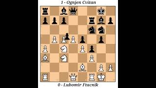 Lubomir Ftacnik vs Ognjen Cvitan Bundesliga 199798 · 01 [upl. by Thor]