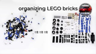 ASMR LEGO Organizing bricks  real sounds and timing [upl. by Chery]