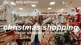 COZY CHRISTMAS DECOR SHOPPING VLOG amp HAUL 2024 christmas shopping in october [upl. by Intyrb7]