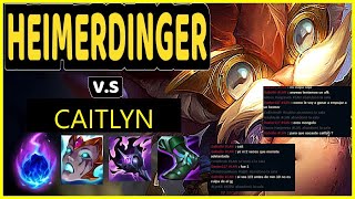 Heimerdinger vs Caitlyn  LAN Platino Patch 1422 [upl. by Cora288]