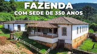 FAZENDA À VENDA EM MINAS COM CASARÃO DE 350 ANOS [upl. by Monteria]