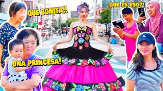 ESO PASA CUANDO PONES ROPA MEXICANA EN COREA l MIS QUINCEAÑOS PT2 l Chingu Amiga [upl. by Hardin]