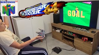 International Superstar Soccer 64 played by 35yearold Brazilian in sweatpants [upl. by Freddi]