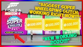 NEW Forza Horizon 4 UNLIMITED SUPER WHEELSPINS METHOD FAST EXPLOIT STILL WORKING 2021 [upl. by Valdes106]