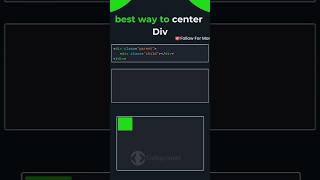 Best way to center div in CSS important bca bcastudies webdevelopment html css shorts viral [upl. by Alehs]