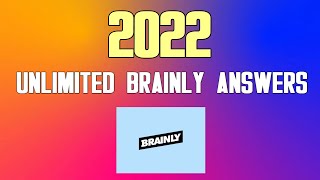 How To See Unlimited Brainly Answers No Account 2022 [upl. by Junko]