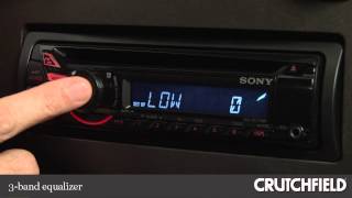 Sony CDXGT270MP CD Receiver Display and Controls Demo  Crutchfield Video [upl. by Lalage]