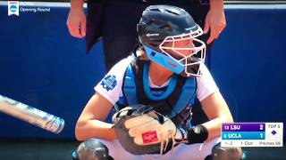 Paige Halstead UCLA Catcher No Obstruction in 2017 WCWS [upl. by Miquela]