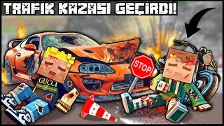 EFEKAN VE OSMAN TRAFİK KAZASI GEÇİRDİ ÖLDÜLER 😱 Minecraft [upl. by Seraphina]