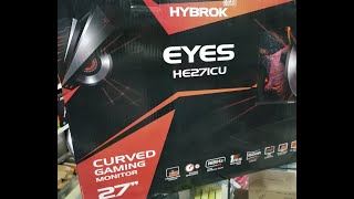 CURVED GAMING MONITOR HYBROK EYES HE271CU 27quot 165Hz 1ms [upl. by Eldon]