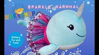 BuildABear Sparkle Narwhal with Colorful Tutu [upl. by Davidson]