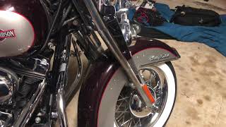 Steelhorse platinum st600 on my 2007 HARLEY DAVIDSON heritage classic softail flstc [upl. by Janka]