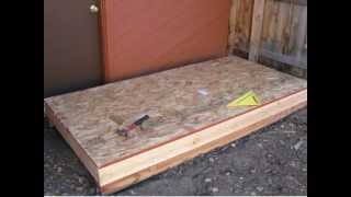 How to Build a Back Yard Lean To Storage Shed [upl. by Goldenberg]